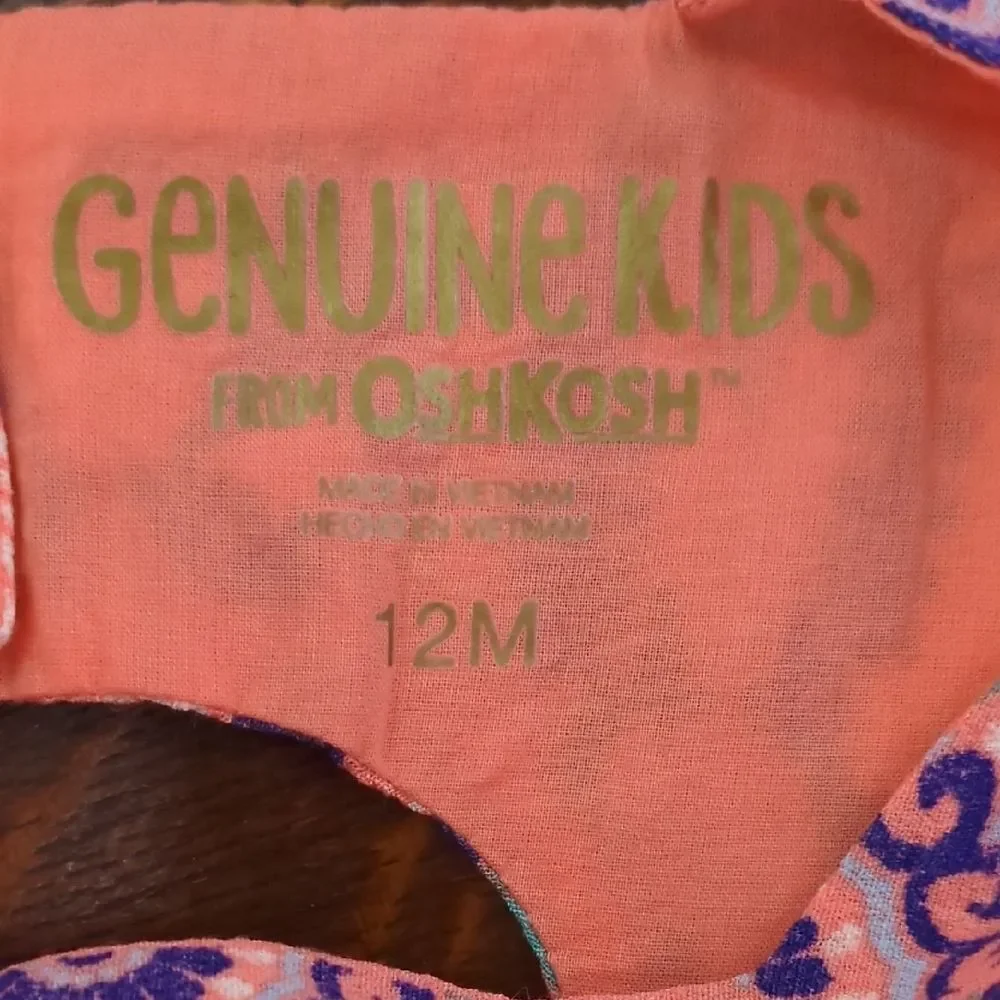 OshKosh B'gosh Coral and Violet Dress